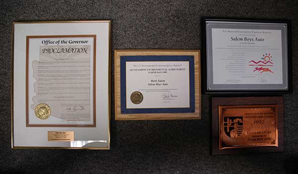 Salem Boys Auto Environmental Awards